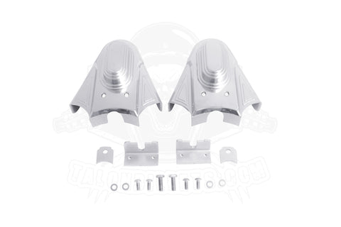 Chrome Abs Plastic Phantom Rear Swing Arm Axle Covers Set Pair 4 Harley 86-07 Softail