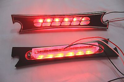 Talon Billets - OD2 BLACK Bagger Harley Touring Road king Softail Lights Led Taillight Saddlebags Fender