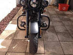 Talon Billets - C3 Black Engine Guard Highway Crash Bar 4 Harley  Fat Boy Softail Heritag Deluxe  Custom