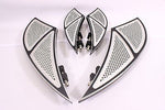 Talon Billets - Billet Foot Board Footboards & Passenger Floorboards Harley Touring Fl Softail