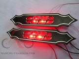 Talon Billets - LA7 BLACK Bagger Harley Touring Road king Softail light Led Taillight Saddlebags Fender