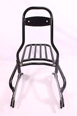 Talon Billets - Y59+R BLACK 22" QUICK RELEASE PASSENGER BACKREST RACK INDIAN CHIEF CLASSIC VINTAGE 14-18