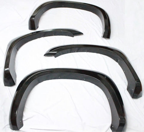 Talon Billets - OFD1 2005-2011 Dodge Dakota Black Factory Style Front & Rear Fender Flares Fiberglass