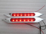 Talon Billets - BAGGER 9" TAILLIGHTS LIGHTS BLINKERS TAIL LIGHT FENDER  BRAKE SIGNAL SADDLEBAGS