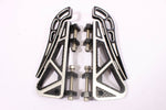 Talon Billets - BILLET FOOT BOARD FLOORBOARDS PASSENGER REAR HARLEY TOURING FL SOFTAIL GLIDE NEW