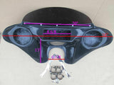 Talon Billets - PAINTED BATWING FAIRING 4 CVO Softail Convertible FLSTSE 6.5'' SPEAKER HOLES