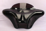 Talon Billets - BATWING FAIRING WINDSHIELD 4 HARLEY Softail Blackline 6.5" SPEAKER HOLES