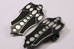 Talon Billets - REAR FOOTPEGS FOOTBOARDS FLOORBOARDS PEG BOARD HARLEY SOFTAIL DELUXE CUSTOM FL