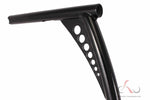 Talon Billets - BLACK HANDLEBARS 4 HARLEY FXST XL FLST SPORTSTER CUSTOM APE HANGER RISE 14"