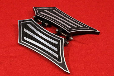 Talon Billets - FOOTPEGS FLOORBOARDS FOOTBOARDS BOARDS PEGS REST REAR HARLEY TOURING GLIDE ULTRA