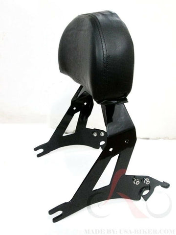 Talon Billets - Detachable Backrest Sissy Bar 4 Victory Cross Country Road Black Tour Ball 2010-2018