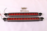 Talon Billets - 12" Harley LED Fender Brake FENDER Tail Light Turn SIGNAL BLINKERS Saddlebags