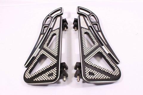 Talon Billets - FOOPEGS FLOORBOARDS FOOTBOARDS PEGS BOARD REAR HARLEY TOURING ROAD KING GLIDE