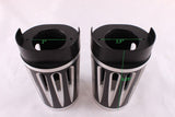 Talon Billets - OP4 BLACK Black Plated Retro Fork Boot Slider Covers for Harley 86-13 FLH/T Electra Glide