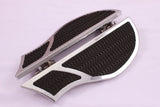 Talon Billets - Black Billet Footboard Floorboards Foot Board Harley Touring Road King Street Fl