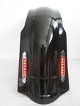 Talon Billets - FD1 GC+ LN1 4" Stretched Rear FENDER COVER LED LIGHT 4 Harley Touring 97-08 NO CUT OUT