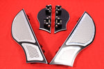 Talon Billets - Billet Foot Board Footboards & Passenger Floorboards Harley Touring Fl Softail