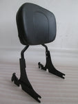 Talon Billets - Sissy Bar Backrest Pad For Harley Softail Fatboy Lo Fxst Fxstb Fxsts Black