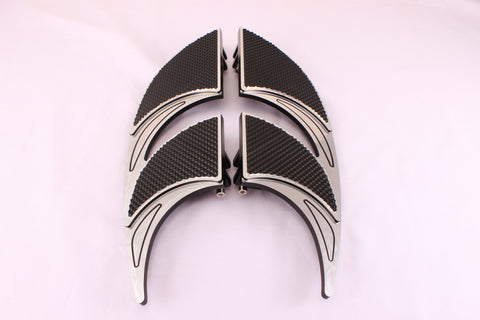 Talon Billets - Footboards Footrest Pegs Boards Footpeg Floor Boards Harley Touring &Fl Softail