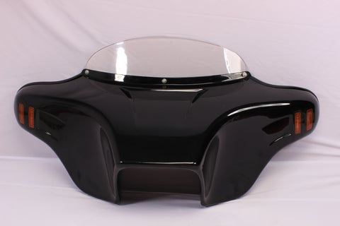 Talon Billets - BATWING FAIRING WINDSHIELD PAINTED VIVID 4 YAMAHA V STAR 650 1100 CLASSIC 6X9"