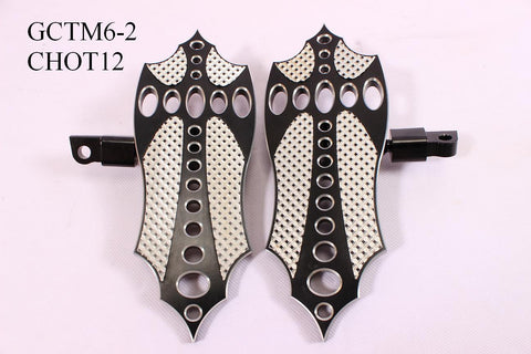 Talon Billets - FRONT FOOT PEG MINI FLOORBOARDS MALE MOUNT 4 HARLEY SOFTAIL LO HERITAGE DELUXE