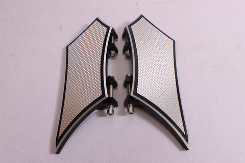 Talon Billets - Rear Passenger Billet Footboard Floorboards Harley Touring &Fl Softail 80-13