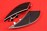 Talon Billets - Rear Passenger Billet Footboard Floorboards Harley Touring &Fl Softail 80-13