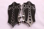 Talon Billets - Rear Passenger Billet Footboard Floorboards Harley Touring &Fl Softail 80-13