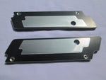 Talon Billets - Black Billet CNC Aluminum  Saddlebags Latch Cover Face 4 Harley Touring 93-13