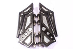 Talon Billets - Rear Passenger Billet Footboard Floorboards Harley Touring &Fl Softail 80-13