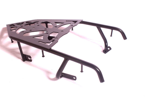 Talon Billets - Black Off Road Rear Tail Rack Back Shield Luggage Rack For YAMAHA TW200 1987-08