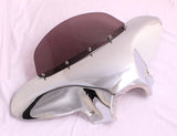 Chrome Universal ABS Fairing Windshield 4 Harley Sportster 883 Custom Hugger XL