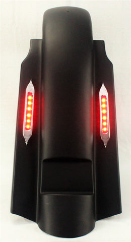 BAGGER 4” REPLACEMENT SUMMIT REAR FENDER STRETCHED EXTENDED HARLEY TOURING w LED