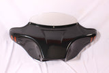 Talon Billets - HARLEY BATWING FAIRING WINDSHIELD 5"TOURING STREET ROAD KING UNPAINTED ABS AMBER