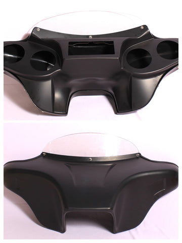 Talon Billets - Batwing Fairing Windshield Suzuki VL800K Intruder Volusia 01-13 ABS Single din