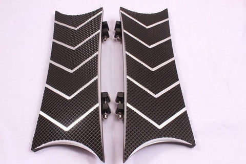 Talon Billets - Front Cnc Footpegs Foot pegs  Floorboards Footboards 4 Harley Touring Fl Softail