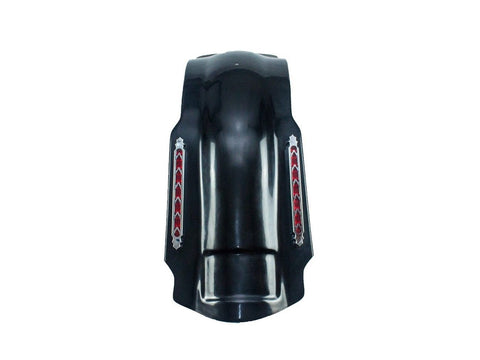 Talon Billets - FD4 GC+ LAL2 XI  4” STRETCHED REAR FENDER COVER W LIGHT LED 4 HARLEY TOURING ROAD KING GLIDE