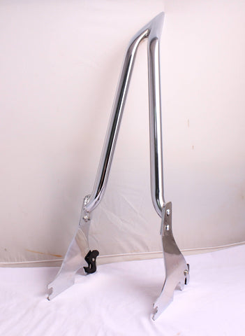 TALL BAGGER BACKREST SISSY BAR 4 HARLEY 2004-23 XL XLH SPORTSTER CHROME 1.5" TUB