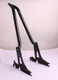 TALL BACKREST SISSY BAR BLACK PAD HARLEY SOFTAIL HERITAGE CUSTOM DELUXE SPRINGER